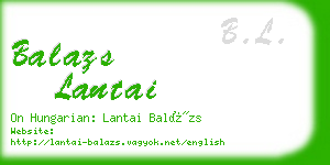 balazs lantai business card